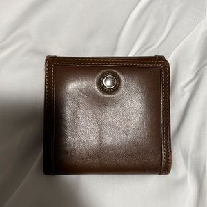 Coach brown leather wallet